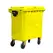 Contentor 800L Plástico 4 Rodas Amarelo c/Tampa Amarelo