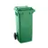 Contentor 120L Plástico 2 Rodas Verde Tampa Verde