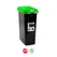 Contentor 25L Plástico Preto Tampa Verde