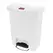 Contentor 50L Resina Slim Jim Step-on Branco com Pedal