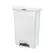 Contentor 90L Resina Slim Jim Step-On Branco com Pedal