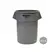 Contentor 121L Redondo Brute s/Tampa Cinza