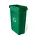 Contentor 87L Plástico Slim Jim s/Tampa c/Canais Vent Verde