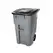 Contentor 189,3L Plástico Brute c/Rodas c/Tampa Cinza
