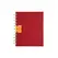 Caderno Espiral A6 Liso 70g Ambar Vermelho 120Fls