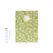 Caderno Agrafado A5 Quadriculado FLOWERS Verde 48Fls 1un