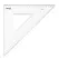 Esquadro Plástico Cristal 45G-30cm Aristo Geocollege AR23430