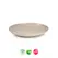Pratos 25cm Plástico Reutilizável Classic Redondo Bege 1un