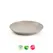 Pratos 22cm Plástico Reutilizável Classic Redondo Bege 1un