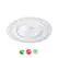 Pratos 18cm Plástico Reutilizável Cristal Transparente 1un