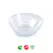 Tigela 13,5cm Plástico Reutilizável Cristal Transparente 1un