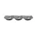 Molheira Tripla 26.6x9.2x2.6cm ACERO INOx 1un