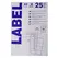 Etiquetas 096x050,8mm 25Fls InkJet Transparente Mate 250un