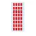 Etiquetas 012x018mm 5Fls 3642 Vermelho Herma 160un