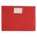 Bolsa 310x300mm A4 Envelope PVC Visor Transp Vermelho