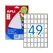 Etiquetas 019x027mm 33Fls A5 01865 Apli 735un