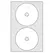 Etiquetas 117mm Multi3 para CD ou DVD 100 folhas 200un