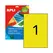 Etiquetas 210x297mm 100Fls A4 Amarelo Apli 100un