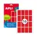 Etiquetas 025x040mm 8Fls A5 Vermelho Apli 125un