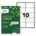 Etiquetas Recicladas 99,1x57mm Avery 15 Folhas 150un