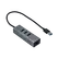 Hub i-tec USB 3.0 3 portas + Adaptador Gigabit Ethernet - Metal