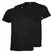 T-Shirt Adulto Algodão 155g Preto Tamanho M Pack 2un