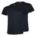 T-Shirt Adulto Algodão 155g Azul Navy Tamanho M Pack 2un