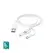 Cabo USB-C para Type-A/ Lightning/ Micro-USB 1m Branco