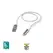 Cabo USB-A 2.0 para Lightning Nylon Benfica 2m Branco