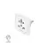 Adaptador Corrente Viagem UK/EURO Type E+ F Branco