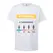 Kit Amostra - T-Shirt Adulto Branco Vários Tamanhos 5un