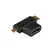 Adaptador HDMI A Fêmea / HDMI C Macho / micro-HDMI D Macho