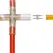 Conector em X para Corda de Luz 1un