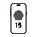 Smartphone Apple iPhone 15 256Gb/ 6.1'/ 5G/ Negro