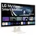 LG 27U731SA-W - Monitor LED - Smart - 27" - 3840 x 2160 4K UHD (2160p) @ 60 Hz - IPS - 350 cd/m² - 1000:1 - HDR10 - 5 ms - 2xHDMI, USB-C - altifalante