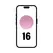 Smartphone Apple iPhone 16 128GB/ 6.1'/ 5G/ Rosa