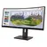 Lenovo ThinkVision T34WD-40 - Monitor LED - curvo - 34" - 3440 x 1440 UWQHD @ 120 Hz - VA - 300 cd/m² - 3000:1 - HDR10 - 4 ms - HDMI, DisplayPort, USB
