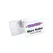 Porta-Nomes Horizontal 75x40mm Mola e Alfinete 25un
