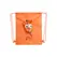 Saco Mochila Dobrável Kissa Laranja