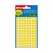 Etiquetas Redondas 08mm Amarelo Apli 288un