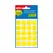Etiquetas Redondas 19mm Amarelo Apli 2063 100un