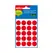 Etiquetas Redondas 19mm Vermelho Apli 2065 100un