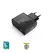 Carregador USB-A 12W Socket Benfica Preto