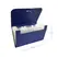 Pasta Classificadora com Fole PP Elásticos 178x115mm Azul