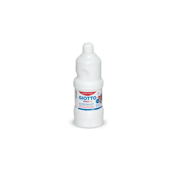 Cola Branca Vinílica Giotto Frasco 1 Litro - Adesivo de Alta Qualidade para Artesanato e Escola