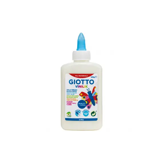 Cola Branca Vinílica Giotto 120g | Adesivo forte para artesanato e escolaridade | bluepixel.pt
