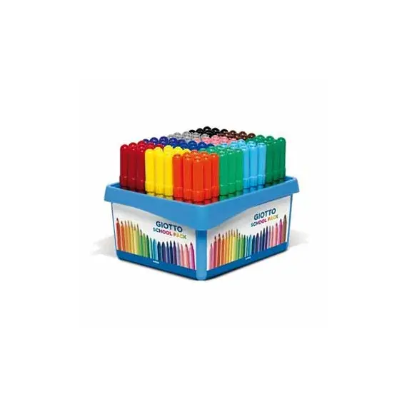 Marcador Feltro Giotto Turbo Maxi Schoolpack 108 Unidades | Material Escolar de Qualidade