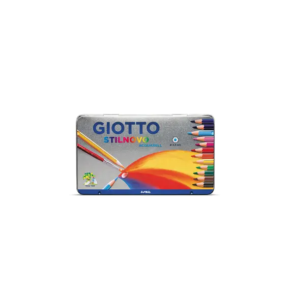 Lápis de Cor Aguareláveis Giotto Stilnovo 12 Unidades - 18cm | Loja BluePixel
