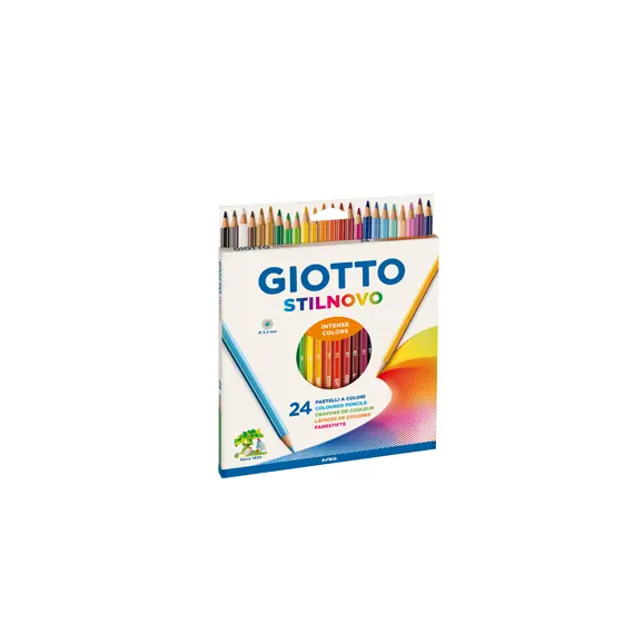 Lápis de Cor Giotto Stilnovo 24 Unidades - Caixa de Cartão 18cm | Loja BluePixel