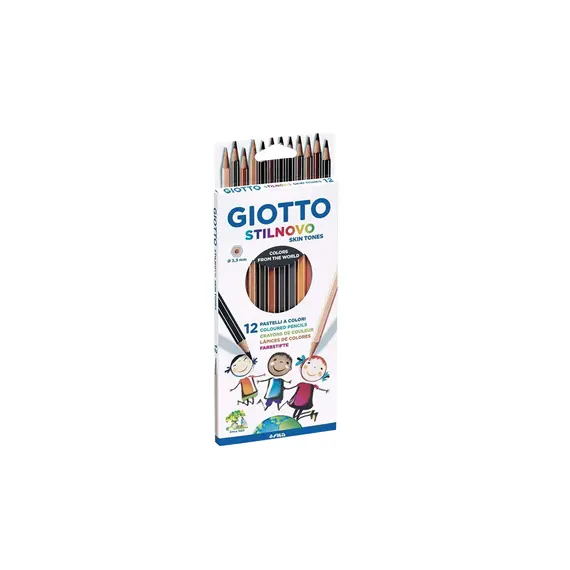 Lápis de Cor Giotto Stilnovo Skin Tones 12un 18cm | Material de Arte e Escolaridade